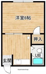 熊本県熊本市中央区大江3丁目【アパート】の間取り