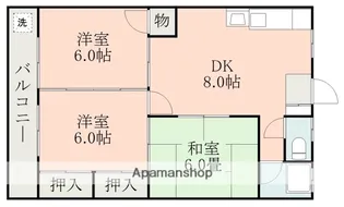 ベルハウス【303号室】の間取り