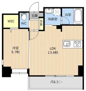 PROUD上熊本【5階】の間取り