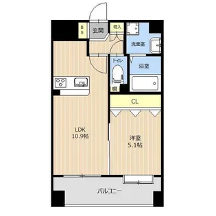 LIBTH新町【10階】の間取り