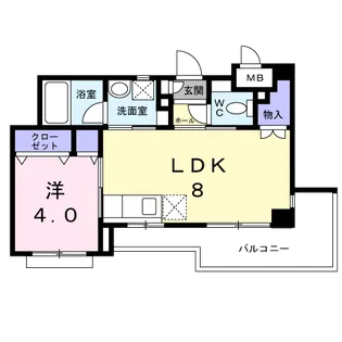 エムステージ藤崎宮【3階】の間取り