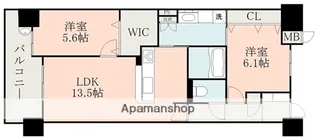 アルファステイツ熊本駅東【14階】の間取り