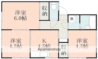 羽山ハイツ B棟【2階】の間取り
