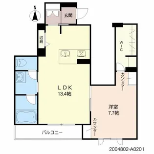 熊本県熊本市中央区坪井5丁目【マンション】の間取り