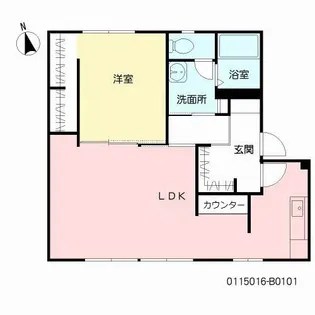 ファミーユ島町 B棟【1階】の間取り