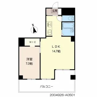 熊本県熊本市中央区京町2丁目【マンション】の間取り