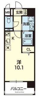 CROIRE Ⅱ【4階】の間取り