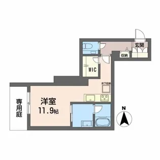 SHAMAISON新町T.H【1階】の間取り