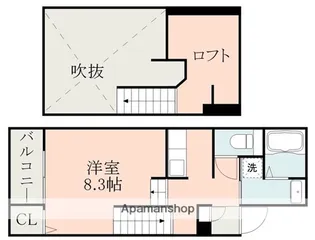 CERISIER島崎【2階】の間取り