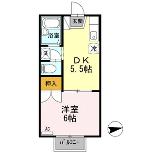 レジデンスイケダ【205号室】の間取り