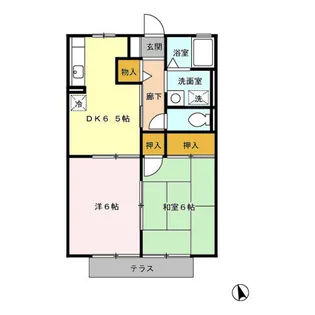 セジュールウィル【1階】の間取り