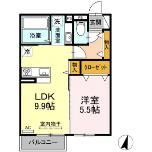 エスペランサ・RN【2階】の間取り