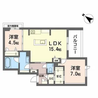 シャーメゾン 新屋敷 PREMIUM【4階】の間取り