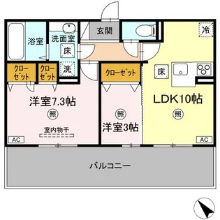 LAULEA(ラウレア)【1階】の間取り