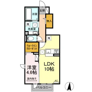 フェリーチェ.M【1階】の間取り