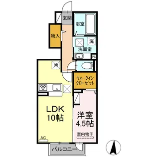 フェリーチェ.M【1階】の間取り