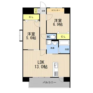 SK2【3階】の間取り