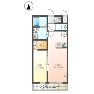 PLUMA BRANCA【110号室】の間取り