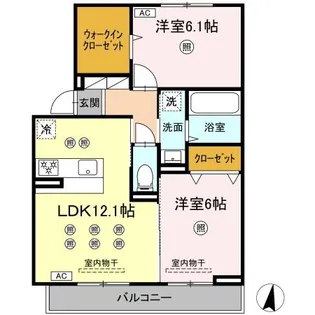 ブルシア【2階】の間取り