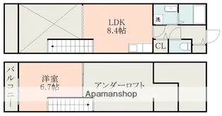 アドバンスIKENOUE【2階】の間取り