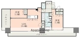 MJR熊本ゲートタワー【4階】の間取り
