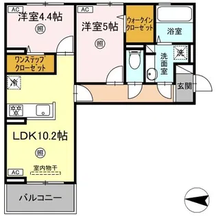 ハイムセラ八王寺【2階】の間取り