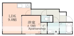 KⅡ B棟【1階】の間取り