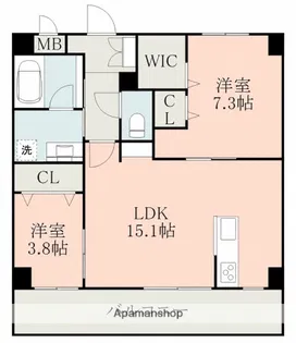 モアナ嘉島【3階】の間取り