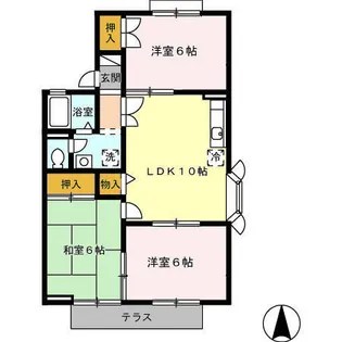 ファミール蓮台寺 A棟【101号室】の間取り