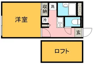 レオパレス龍南【104号室】の間取り