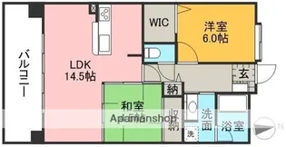 エイルマンション熊本駅東マークウエスト【15階】の間取り