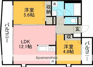 アヴァンティ横手【2階】の間取り