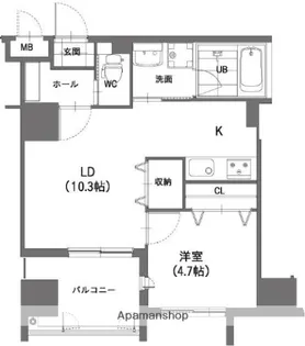 LA CHIC CERISE【7階】の間取り