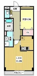 グレーシア水前寺【2階】の間取り