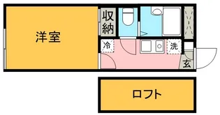 レオパレスEASTERN【201号室】の間取り