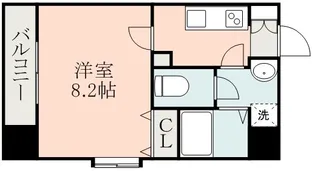 DAR FRUTO辛島【6階】の間取り