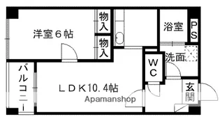 コートベネッセ熊本駅南【2階】の間取り