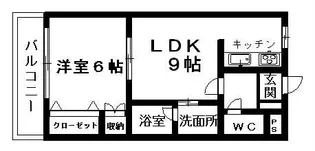 カーサアマンテ【3階】の間取り