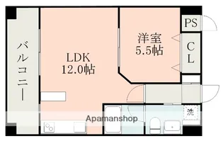 レジディア熊本辛島【3階】の間取り