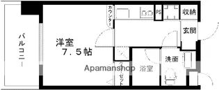 レジディア熊本辛島【6階】の間取り
