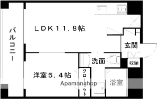 レジディア熊本辛島【10階】の間取り