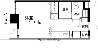 レジディア熊本辛島【13階】の間取り
