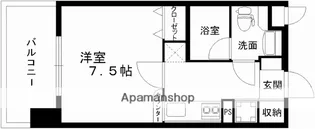 レジディア熊本辛島【8階】の間取り