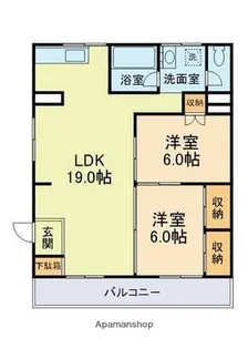 インターコーポ御領【1階】の間取り