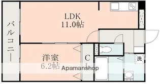 熊本県熊本市中央区大江6丁目【マンション】の間取り