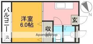 Sマンション【4階】の間取り