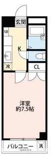 エスポワール黒髪【3階】の間取り