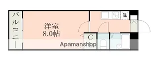 プランドール新外【6階】の間取り