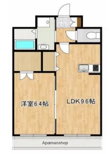 リベルテ御領【7階】の間取り
