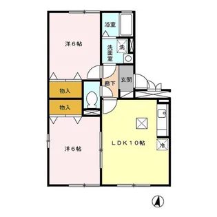 アーバンライフ【1階】の間取り